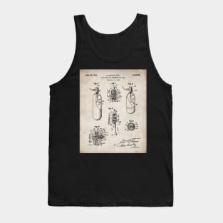 Scuba Tank Patent - Scuba Diver Deep Sea Diving Art - Antique Tank Top